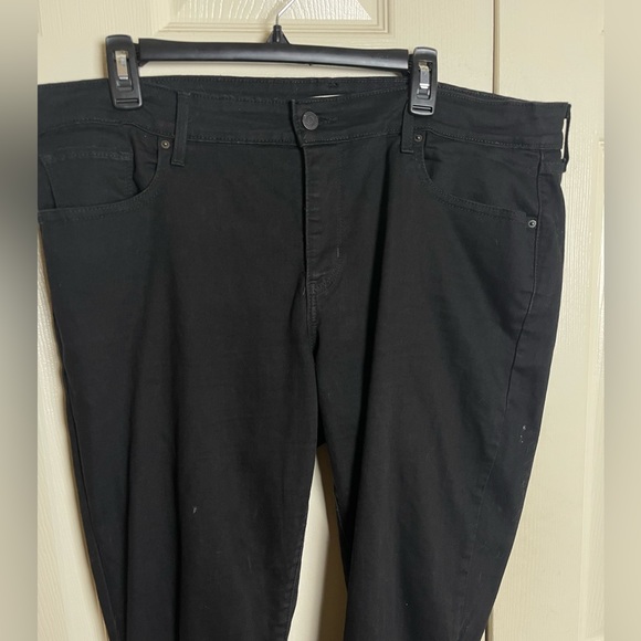 Levi’s 711 Black Denim Jeans Size 20W - Picture 3 of 10